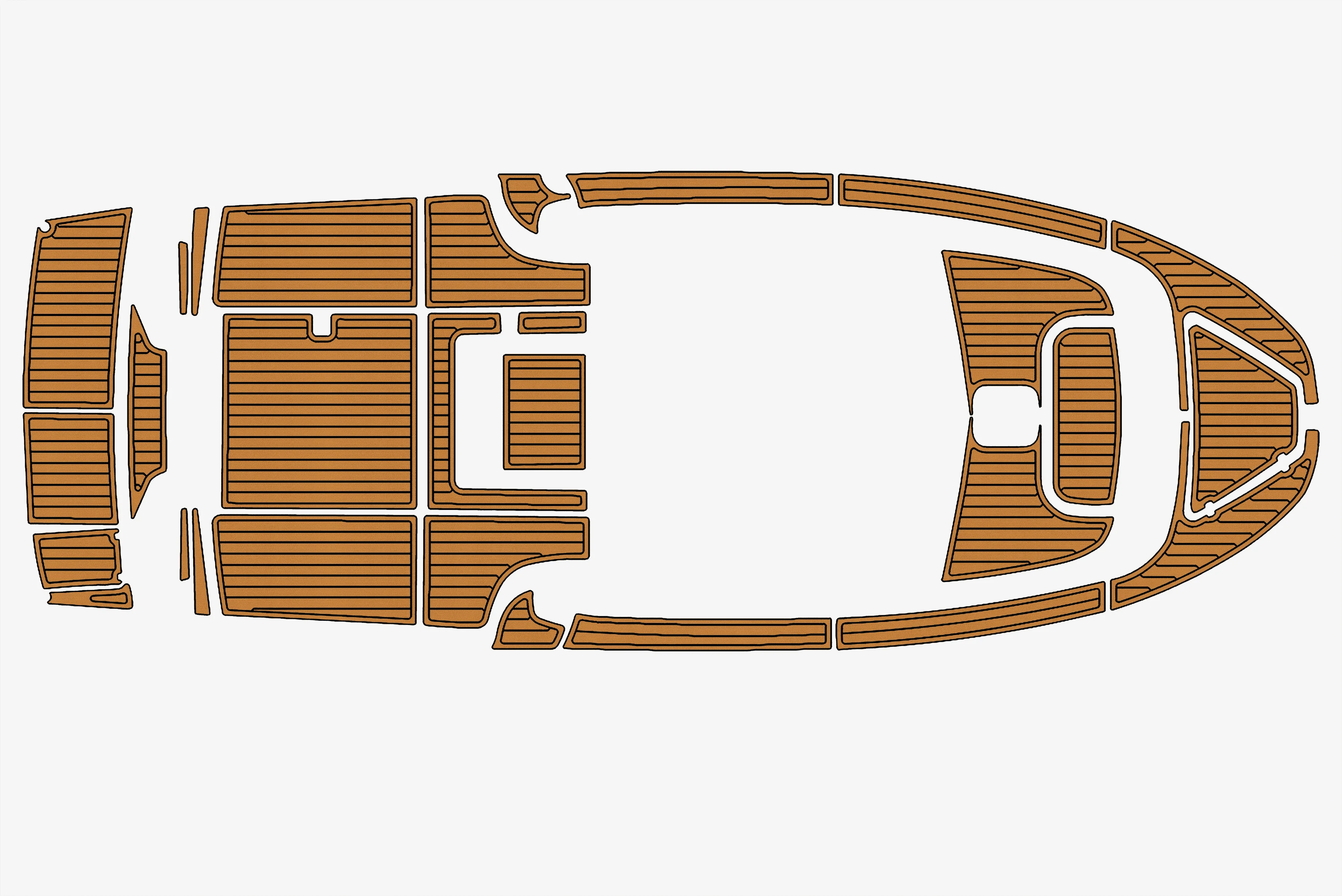 

1999 Benetau Antares 710 1/4" 6mm EVA foam Non-Slip PVC Teak Decking marine Mat aqua gatorstep carpet Marine Floor