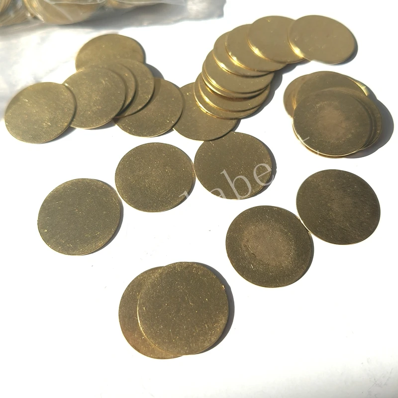 50pcs 8mm 9mm 10mm 12mm 13mm 14mm 15mm 16mm 20mm brass Unplated Flat Round Circle Blank Stamping Charms,stamping blanks tags