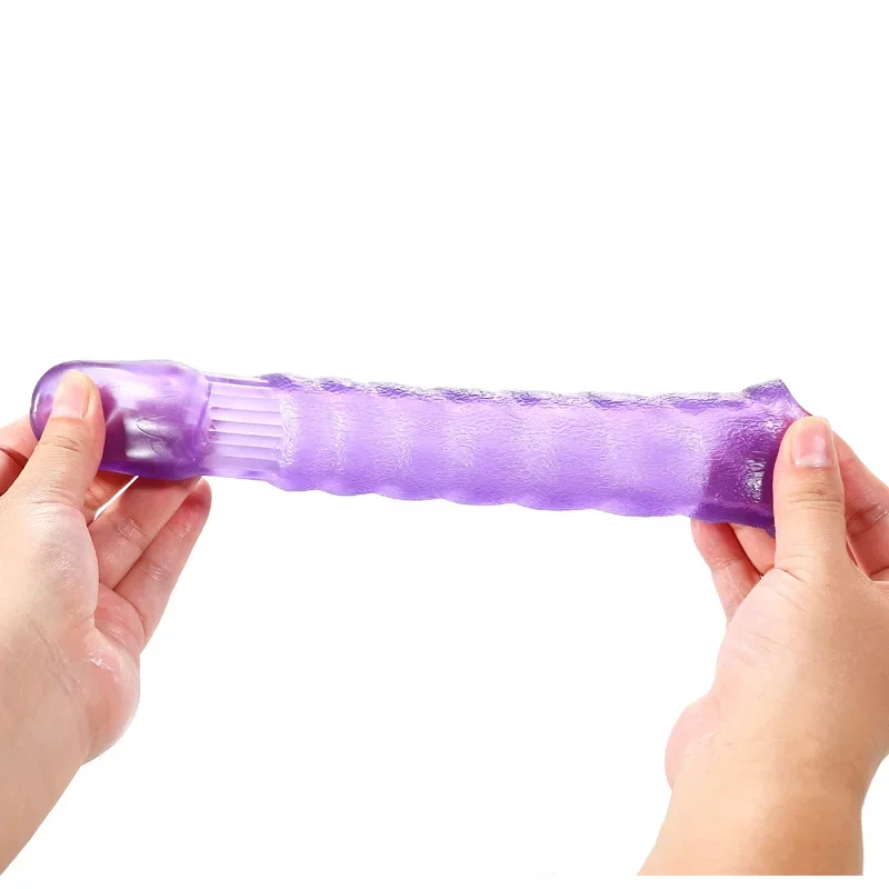 Penis Cover Cock Sleeve Reusable Condom Cockring Men Extensible Sextoy Delay Ejaculation G Spot Stimulator Couple Eroic Products