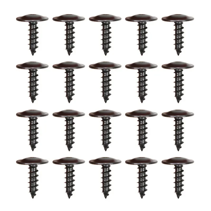 Yiqianyuan 60Pcs/100Pcs M5*16 Liner Self Tapping T20 Torx Large Round Head Screws For Mudguard N90974701