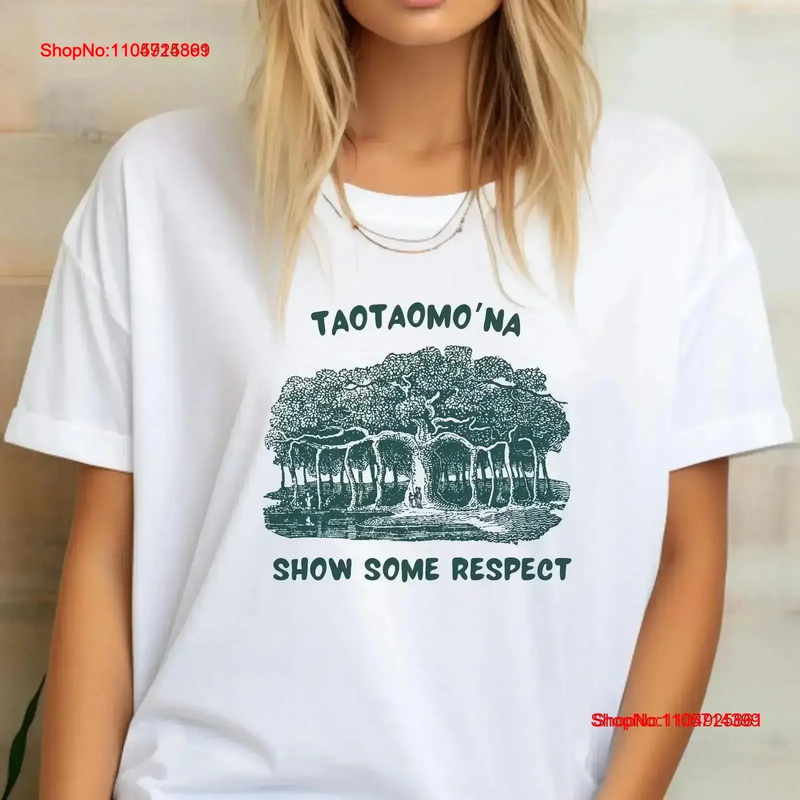 Guam Folklore T Shirt Taotaomona Respect Chamorro Legend Banyan Tree Design Cultural Superstition Top vintage Washed vintage