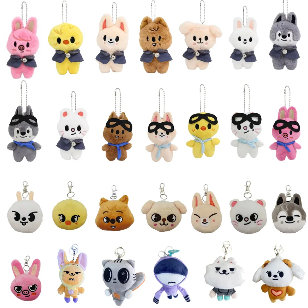 Skzoo Plush TXT Plush Keychain Kpop Stuffed Animal Plushies Plush Doll Toys Kawaii JYP Adults KZ Fan Keychain Pendant Kid Gift