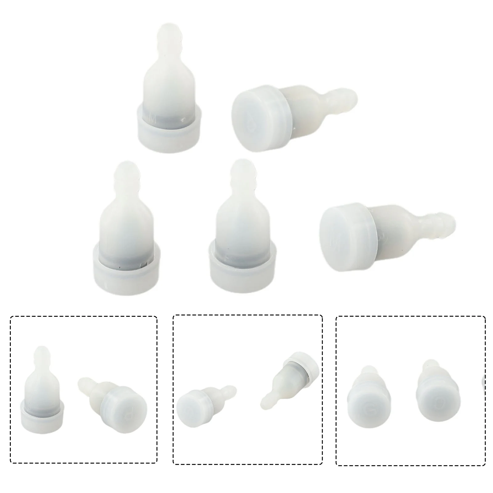 5PCS Kraftstoff Tank Entlüftung Air Rückschlagventil Auslass Rückschlagventile Ersatz Für Kettensäge Pinsel Cutter 4500 5200