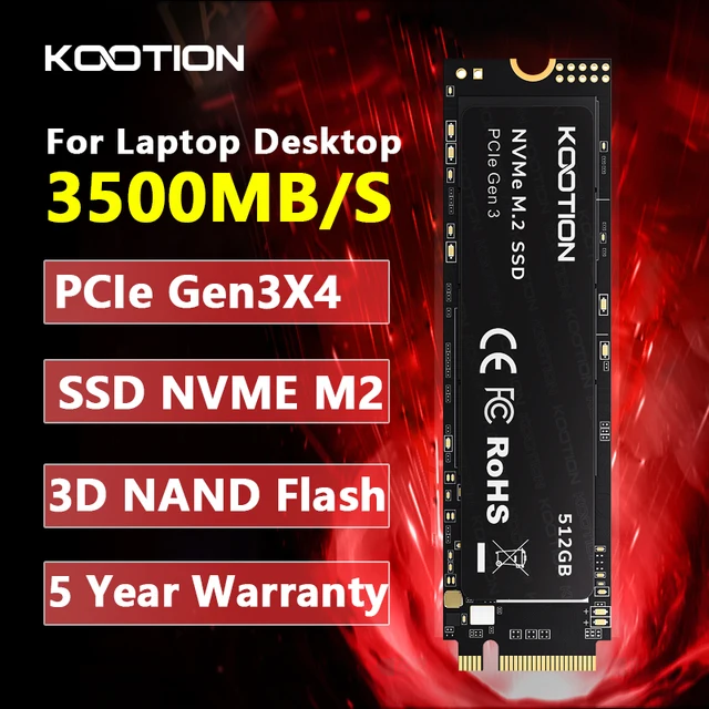 KOOTION X15 M.2 SSD 256GB 512GB 1TB SSD Solid State Drive M2 SSD M.2 NVMe PCIe Wewnętrzny dysk twardy do laptopa Desktop MSI Dell HP