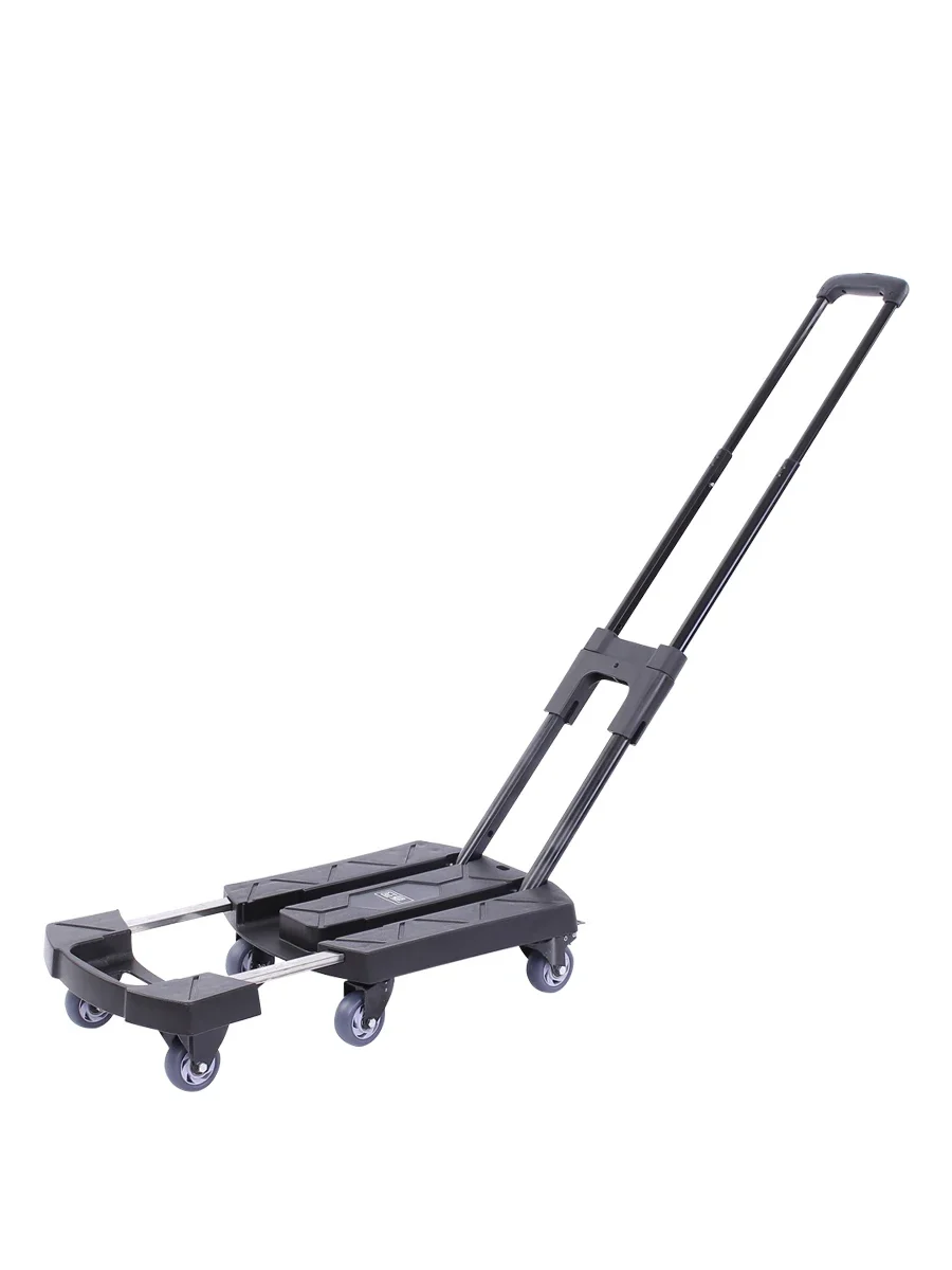 

Craftsman's small cart, express delivery, tablet hand folding, portable cargo pulling trolley, household trailer