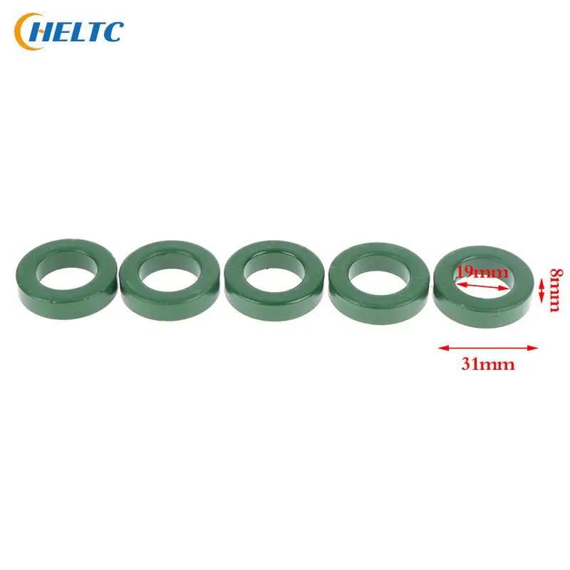 5pcs Mn-Zn High Conductivity Green Ferrite Core Ring 31*19*8mm anti-interference Filter Inductor