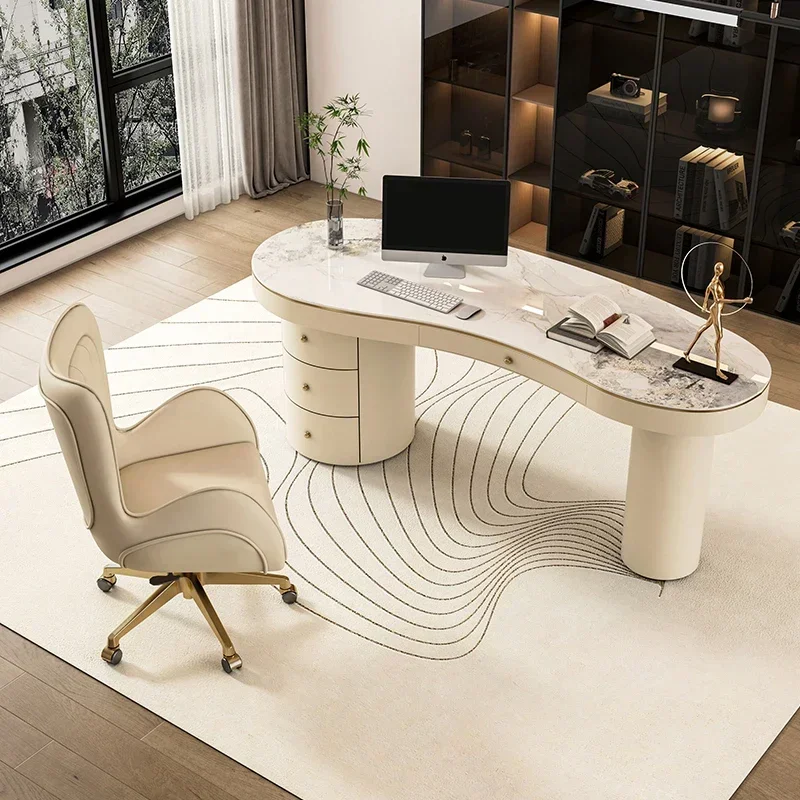 

Vintage Standing Room Computer Desk Gaming Organizer White Bedroom Bed Dressing Study Office Table Modern Backyard Furniture