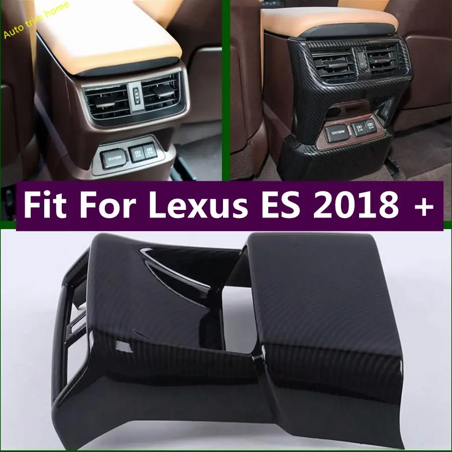 

Rear Armrest Box Anti Kick Protector Panel Air Conditioning Outlet AC Vent Cover Trim For Lexus ES 2018 - 2023 Car Accessories