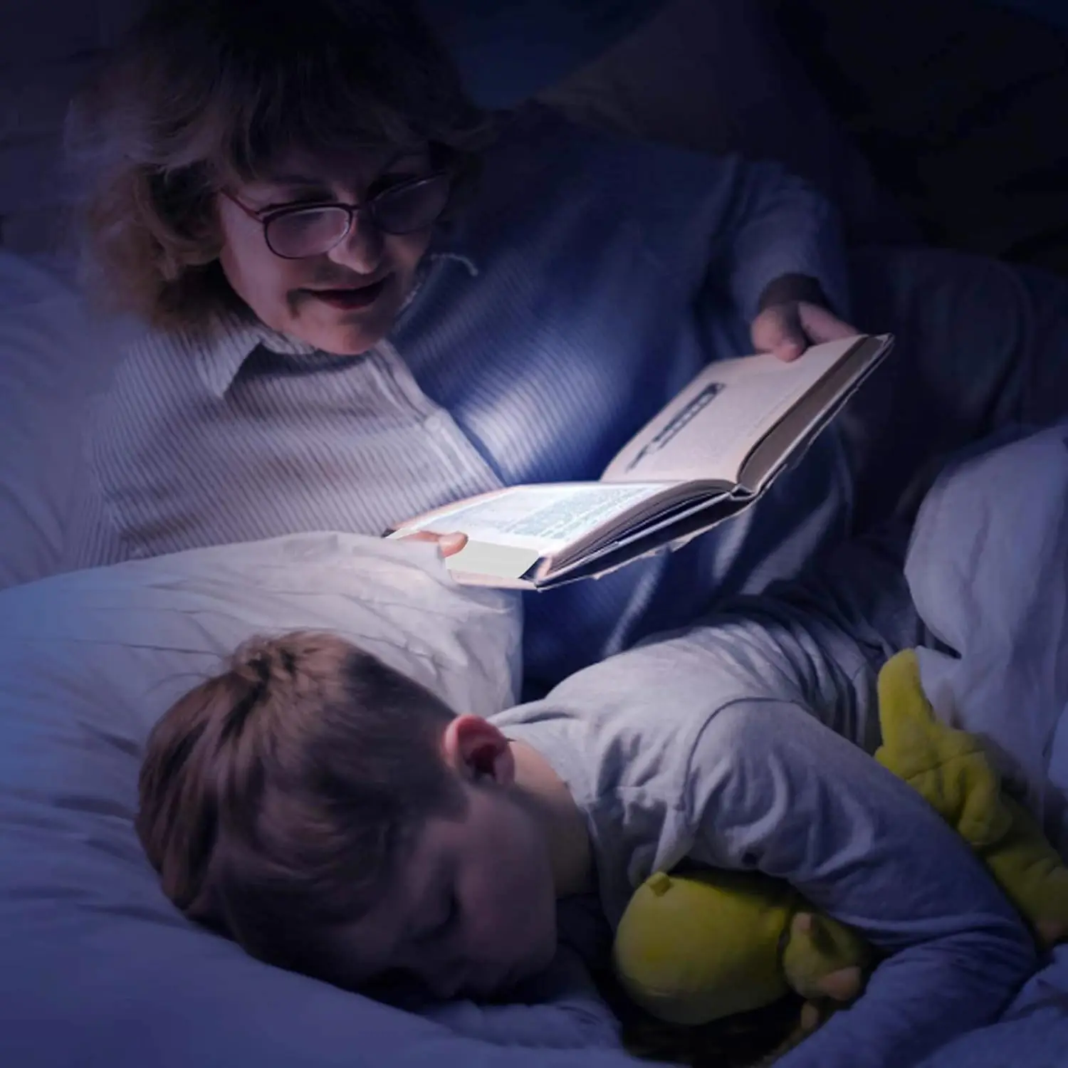 1 قطعة قابلة للشحن شقة LED كتاب ضوء للقراءة في السرير رقيقة جدا اللاسلكية المرجعية مصباح لوحة للاستخدام الليلي صفحة المنور