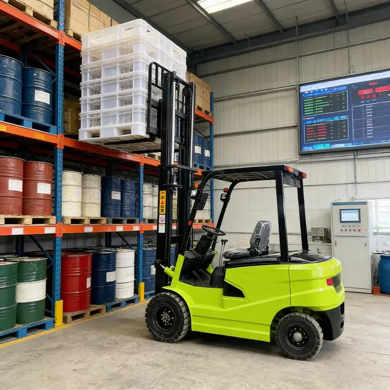 Customized Precision 1.5-3 Ton Lithium-Ion Battery Electric Reach Forklift 3-9m Lifting Height Two-Stage Mast 12 Months Warranty