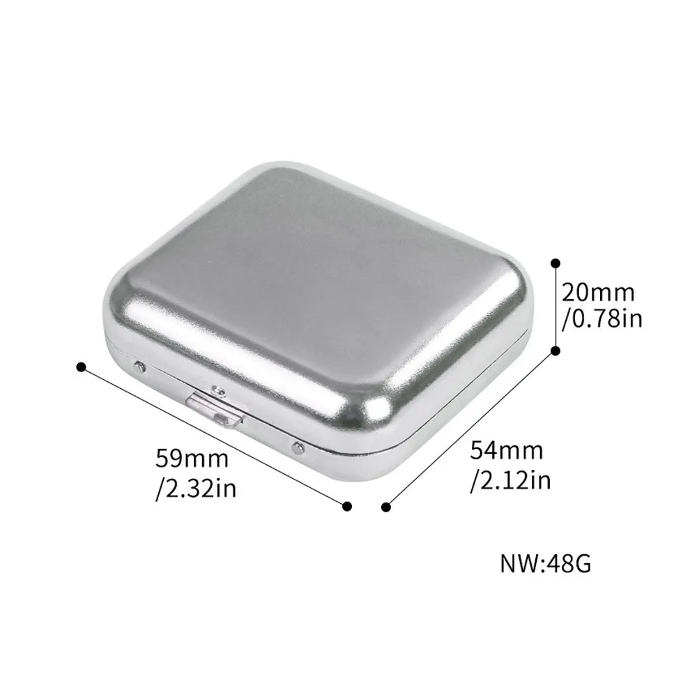 Outdoor EDC Mini Portable Ashtray Customized LOGO Stainless Steel Cigarette Ashtray Personalized Smoker Gift