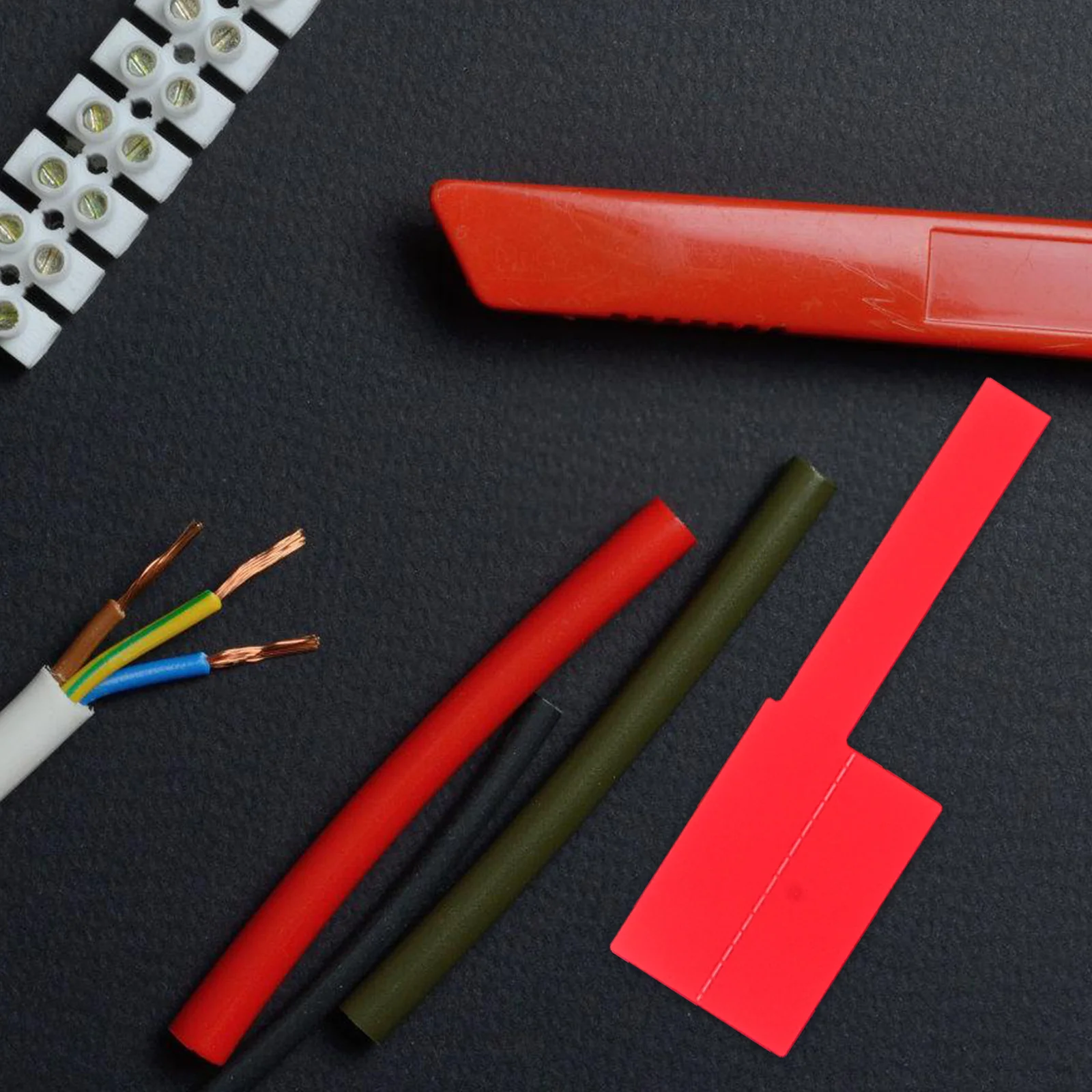 

10 Sheets Multi-Color Tear Resistant Cable Labels Handwriting and Printing Compatible Cord Identification Tags for Network Cable