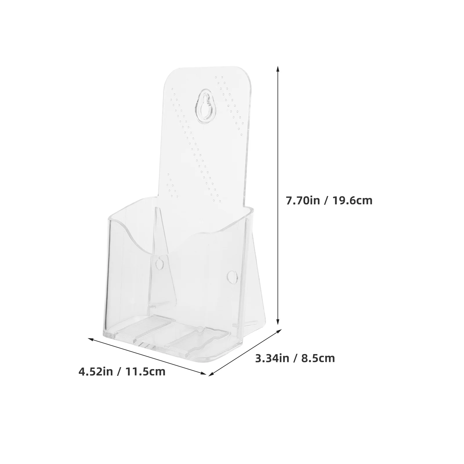 6 stücke Desktop Display Stand Acryl Broschüre Halter Klar Broschüre Rack Katalog Menü Flyer Grußkarte Organizer Regal