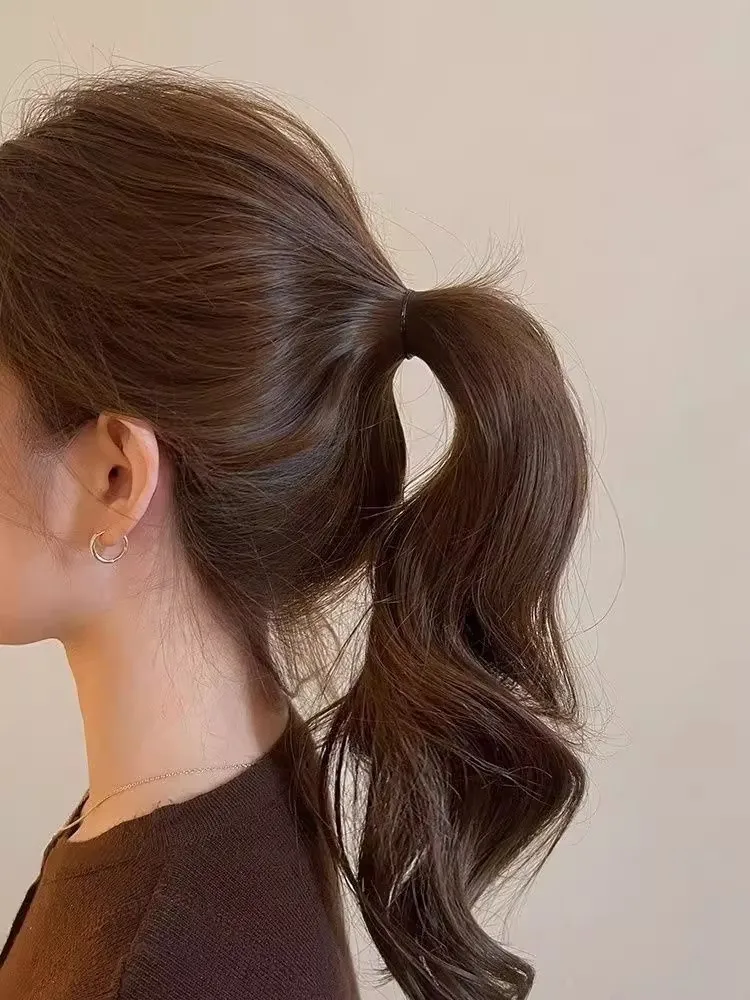 Hochwertige Haarspange aus Schildpatt. Hochwertiges Haarverlängerungs-Fixiergerät für hohe Pferdeschwänze. Langanhaltende Styling-Haarschmuckstücke für Elegante Frisuren – Detail 11
