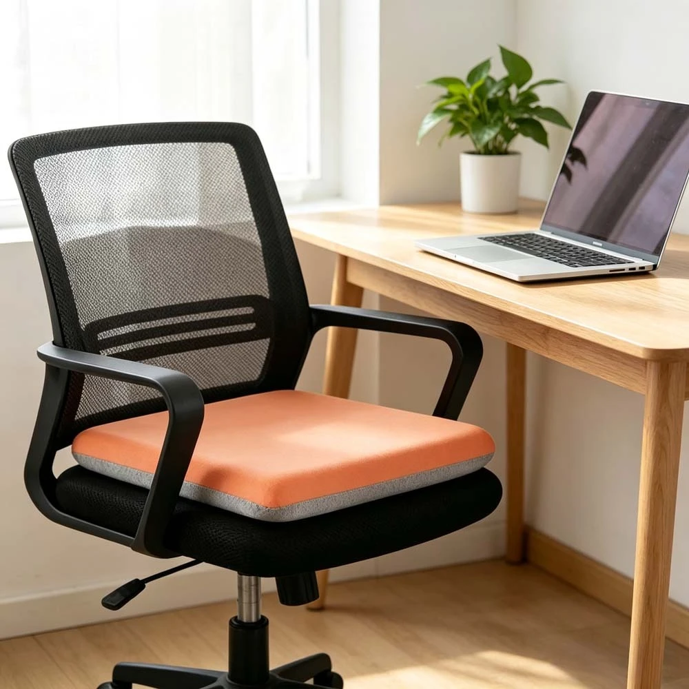 Soft Latex Seat Cushion Office Chair Ergonomic Car Seat Pad Breathable Pain Relief Support Tailbone Pillow for Office Home Chair