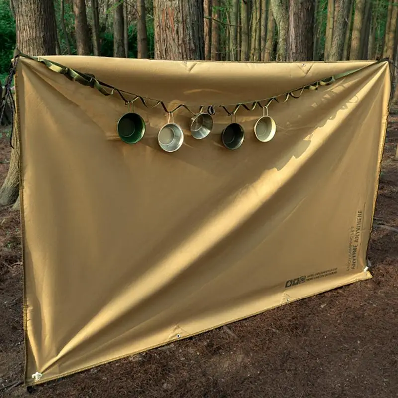 Imagem -03 - Impermeável Camping Tarp Engrossar Picnic Mat Almofada de Praia Durável Tenda Multifuncional Pegada Sun Canopy Folha de Terra para Caminhadas