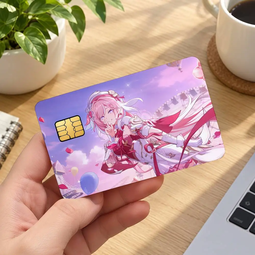 Elysia Honkai Impact 3rd Decorative Protective Stickers For Bank Debit Cards Bus And Metro Credit Cards Stickers