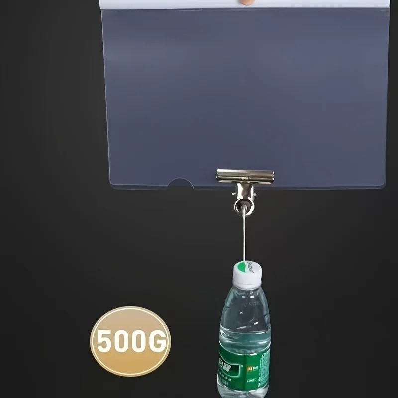 

10Pcs A4 Pull Rod Clip Extra Thick Transparent File Folder for Organizing Documents, Contracts, And Bid Documents, Resume Folder