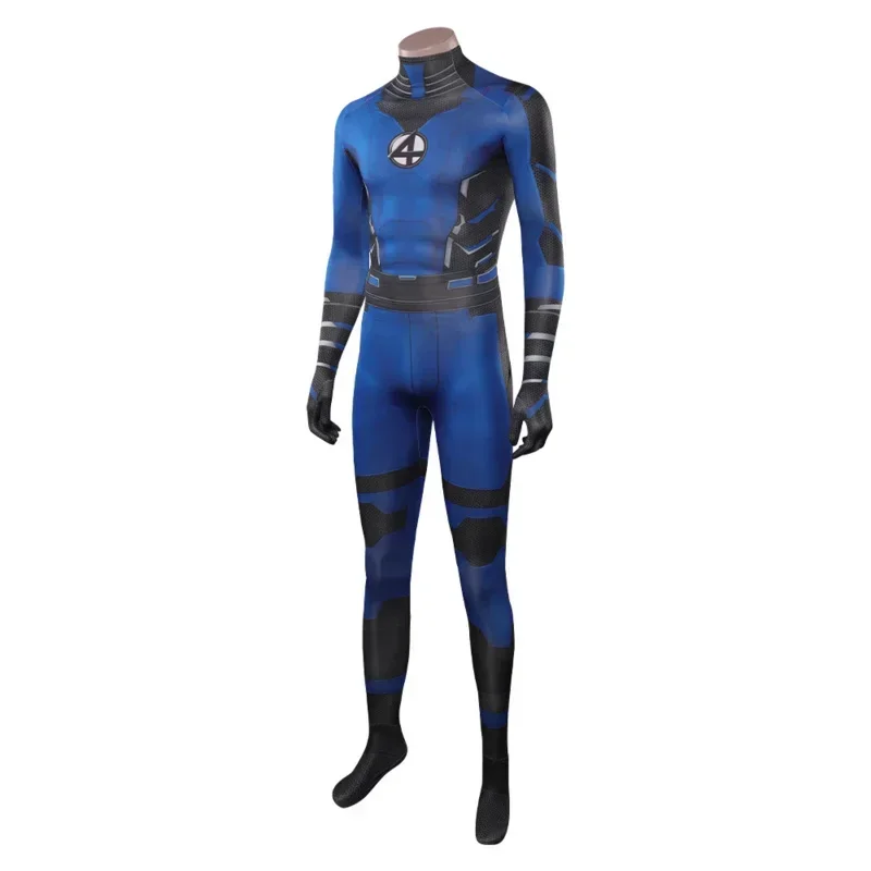 Reed Richards Cosplay Costume Jumpsuit Strange Fantastic Cos Fouring Mister Bodysuit Outfit Halloween Carnival For Adult Men Boy