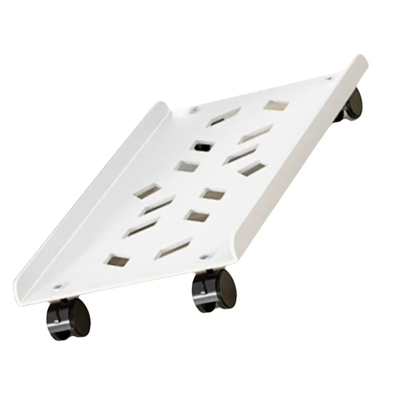 Mobile Computer Tower Holder CPU Stand Adjustable Computer Tower Stand With 4 Caster Wheels Under Desk Holder