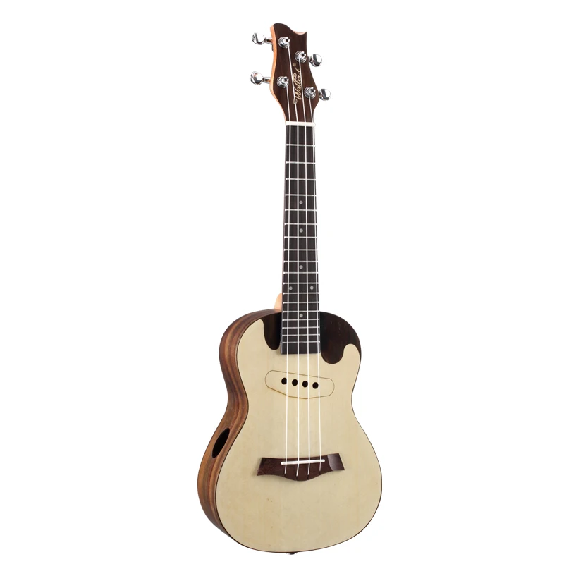 

High quality Wholesale Premium 23 Inch Custom Guitar Solid Concert Ukulele with Rosewood Spruce