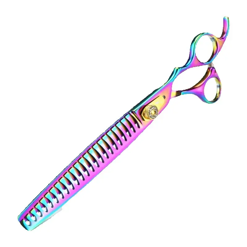 8.0/7.0 Inch Pet Barber Accessories High-end Gemstone Tooth Thinning Scissors Pet Grooming Scissors