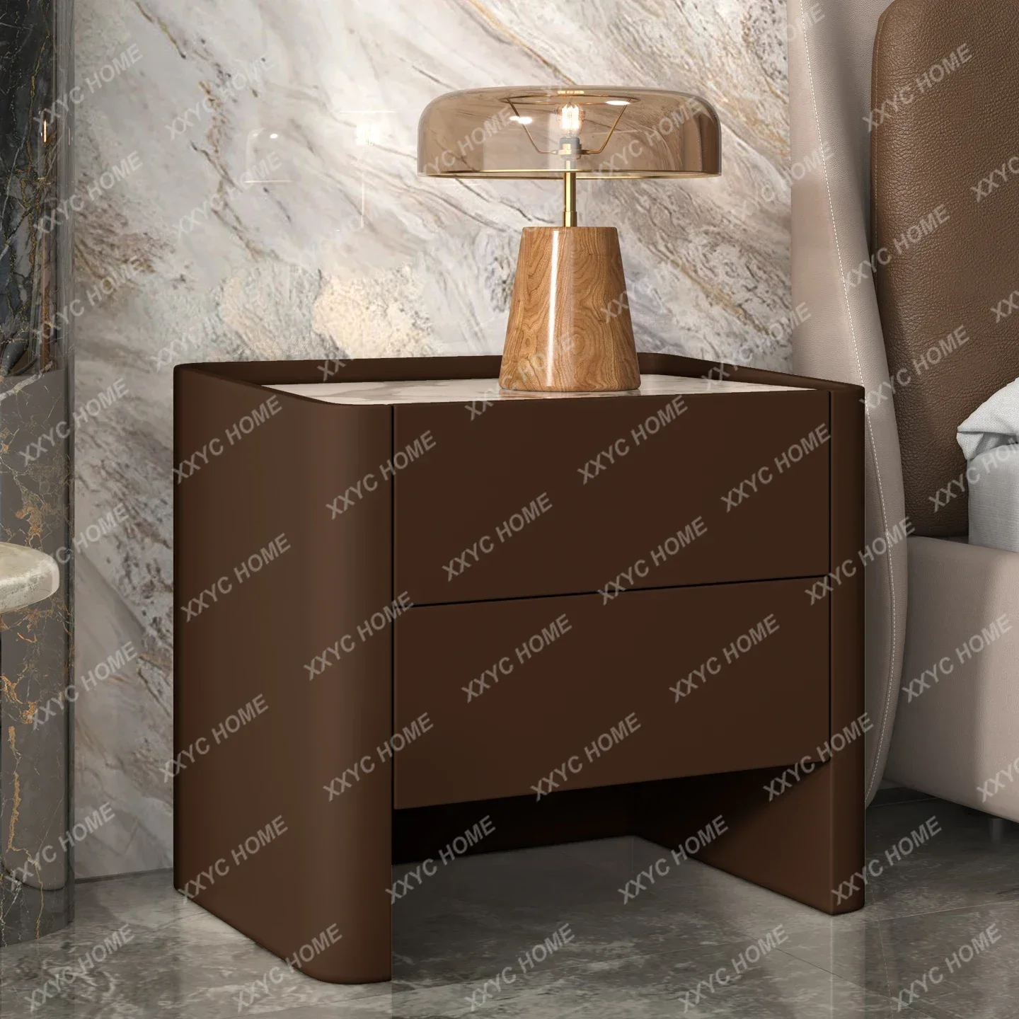 

Minimalist Modern Nightstand Aesthetic Luxury Design Trendy Bedside TablesGlamour Mesitas De Noche Bedroom Furniture