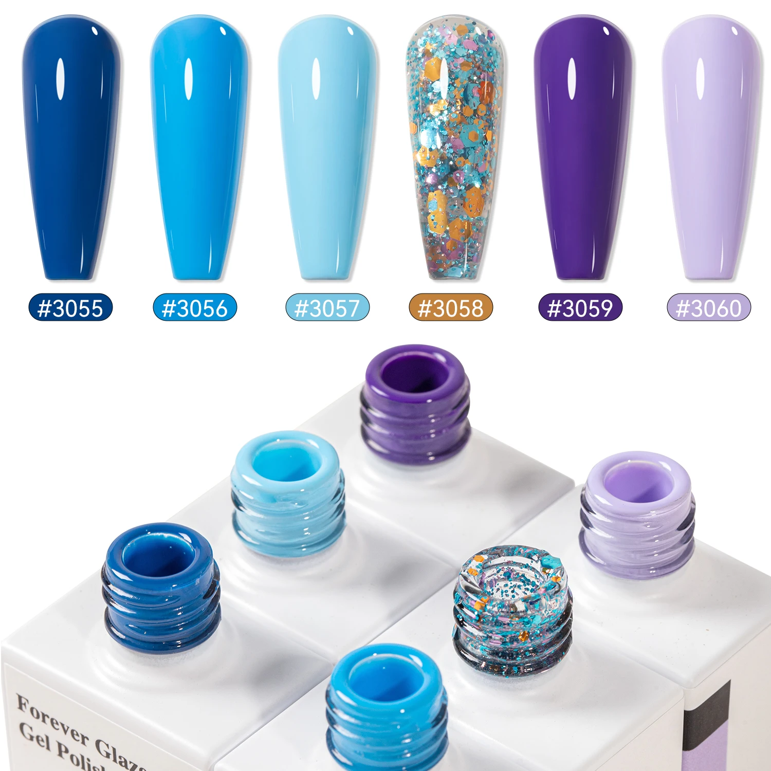 

Vendeeni 6colors Winter Color Gel Polish Set Box Collection 10ml Gel Uv Color Set TPO HEMA Free OEM/ODM Winter Gel Nail Polish