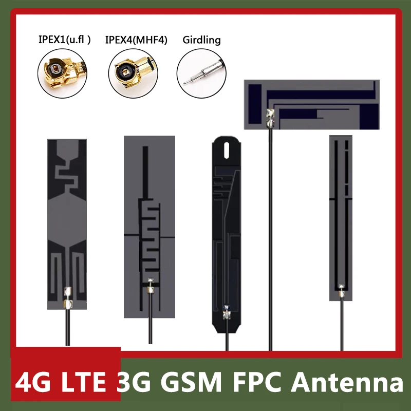 

10pcs Hot sale LTE 4G 3G GSM GPRS Omnidirectional High gain Built-in wireless NIC antenna Flexible FPC PCB Board Patch antenna