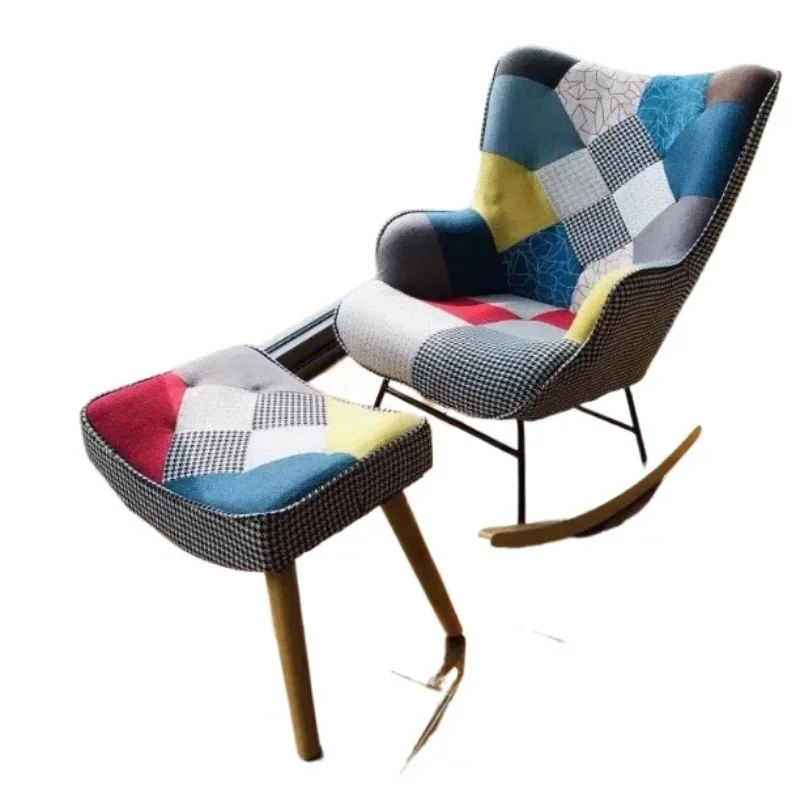 Living room furniture Modern wing back Leisure and relaxation Lounge Rocking chair Practical and easy to use Durable good