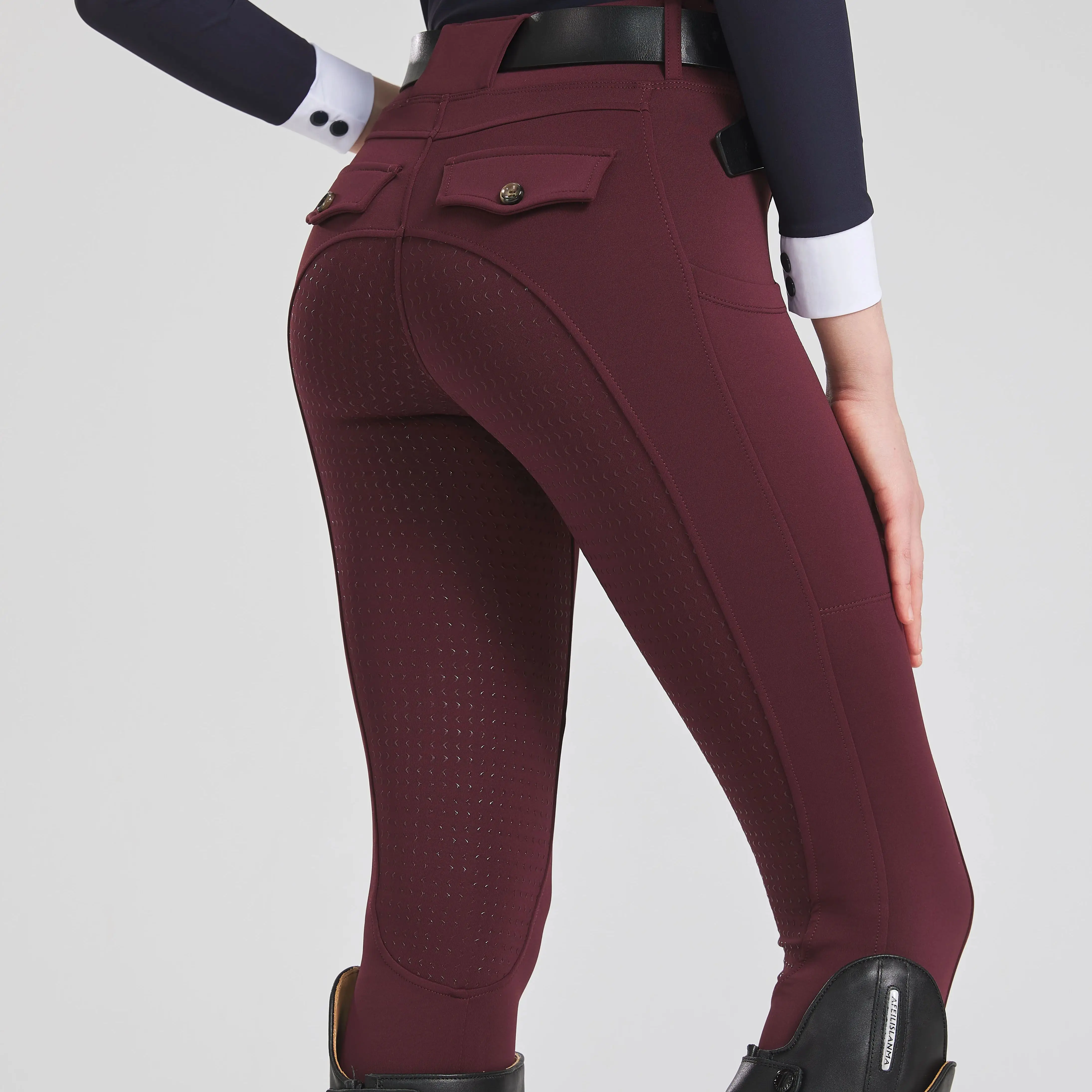 Spring and Autumn Thicker Horse Riding Pants Elastic Riding Pants Silicone Anti-Slip Horse Riding Pants