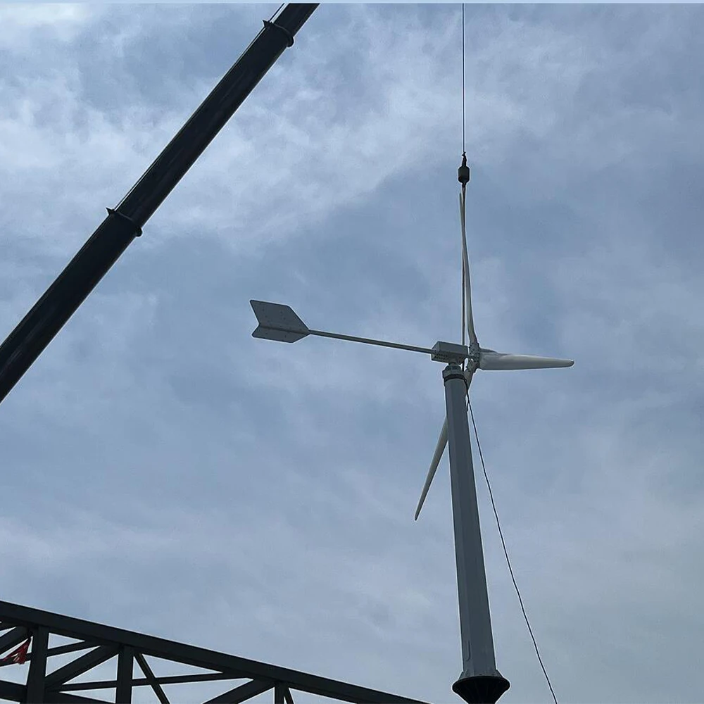 

30KW 80KW 48V Vertical Wind Turbine Generator Free Energy Wind Turbine 12V 24V Home Alternator Windmill Generator Set with MPPT