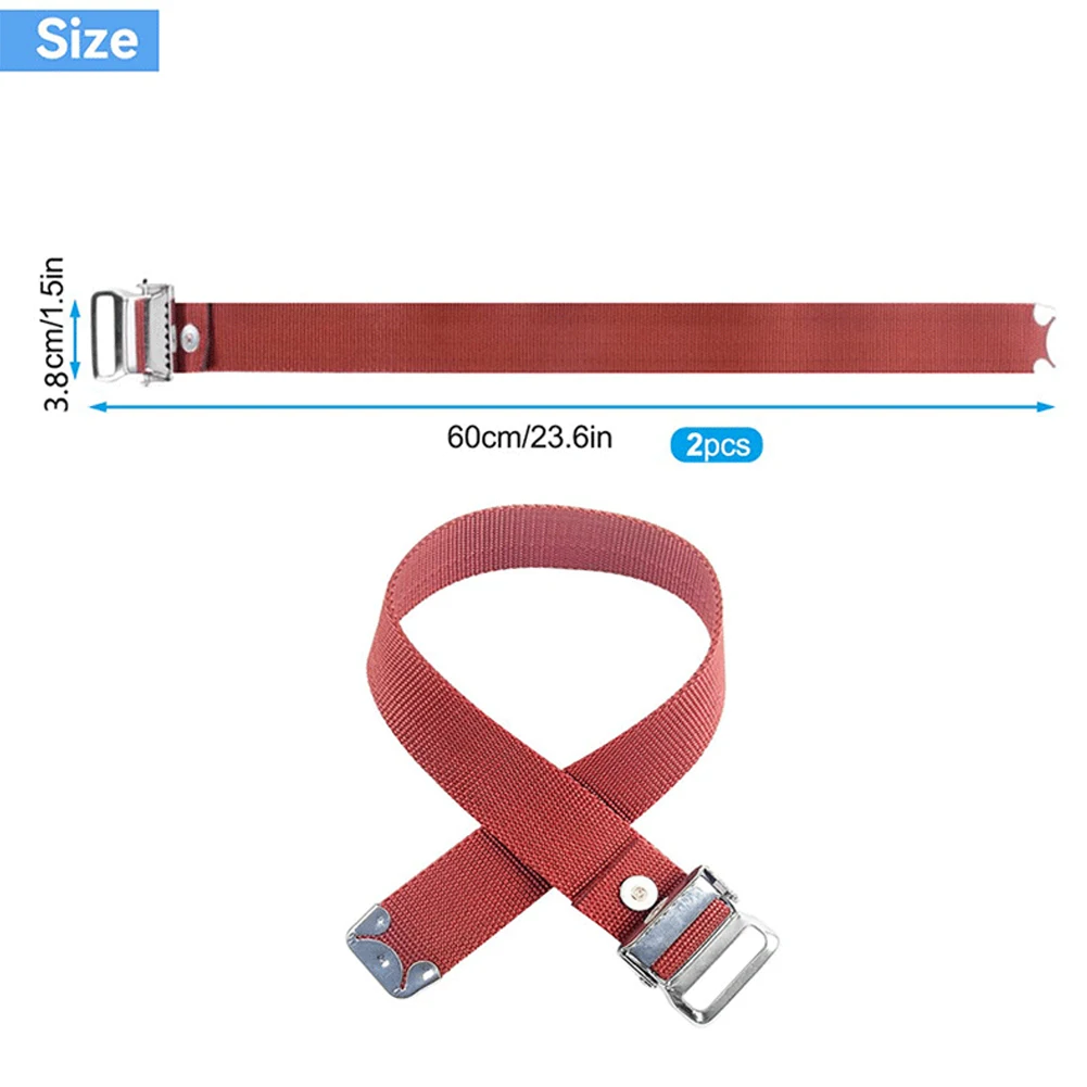 Correas de nailon para la pierna, correas de fijación para zancos de paneles de yeso, piezas de repuesto ajustables para equipaje de viaje, Hardware de embalaje, 2 piezas
