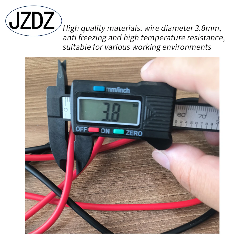 JZDZ Multimeter Test Leads Kits with Replaceable Needle Probes 6mm U-shaped Plug 4MM Banana Plug Cable 1000v 20A J30055B