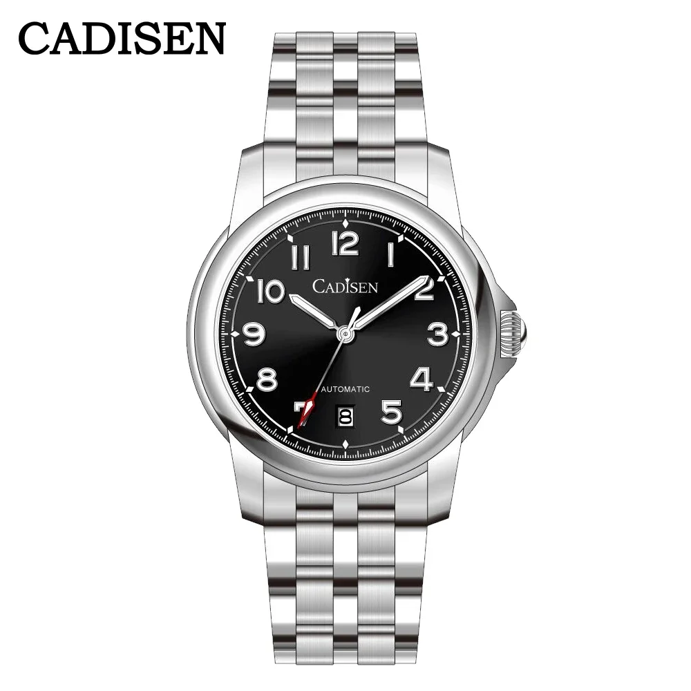 

CADISEN 39MM Men Automatic Mechanical Watches 2024 New MIYOTA 8215 Sapphire Stainless Steel Clock Waterproof Watch Men