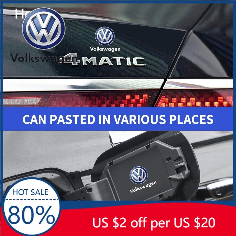 

Наклейки для салона автомобиля Volkswagen VW, случайный набор, для руля, для Volkswagen VW Golf, Amarok, T5, Phaeton, ID3, T
