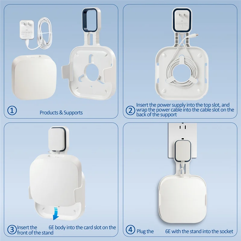 สําหรับ Amazon Eero Pro 6E ตาข่าย Wifi Router ผู้ถือสายเคเบิลสําหรับ Eero Pro 6E ตาข่าย Wall Mount Bracket