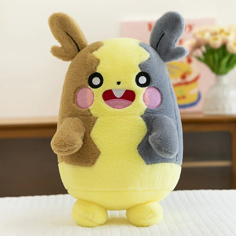 Pokemon Riolu Morpeko Lucario juguetes de peluche 40-80cm almohada Kawaii regalos de Navidad rellenos para niños Pokémon Anime muñecos de peluche