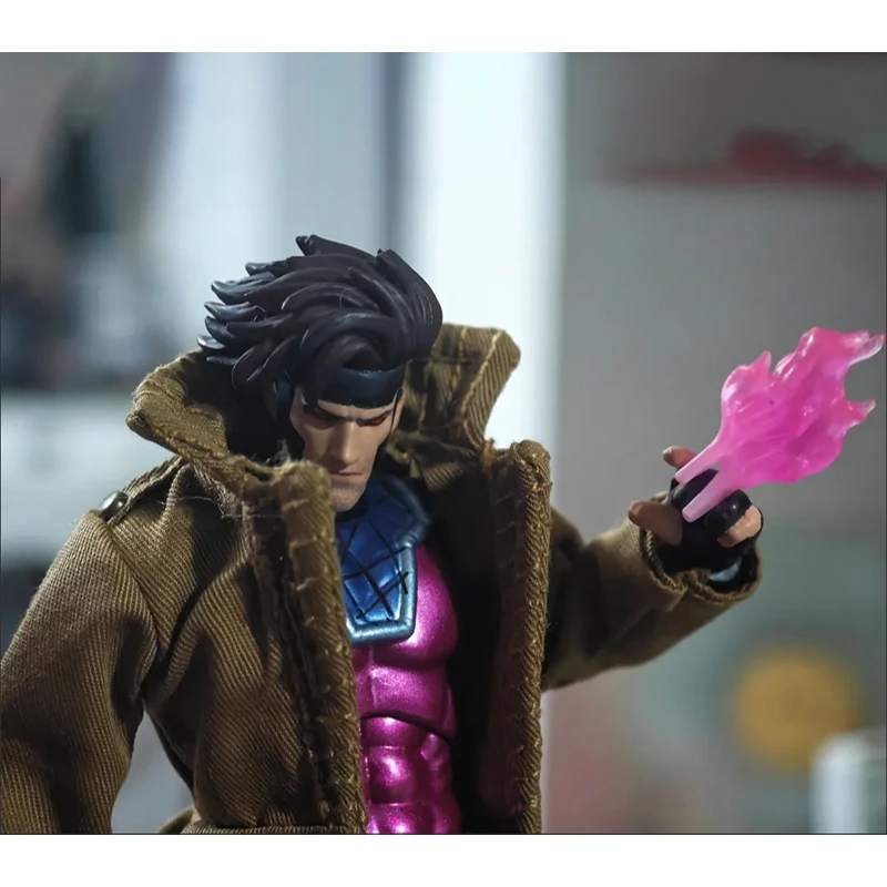 16.5 سنتيمتر Ct اللعب Gambit Mafex 131 الشكل Shf X-Men عمل الشكل بولي كلوريد الفينيل تمثال سطح المكتب حلية لعبة مجسمة هدية عيد ميلاد مخصصة #4