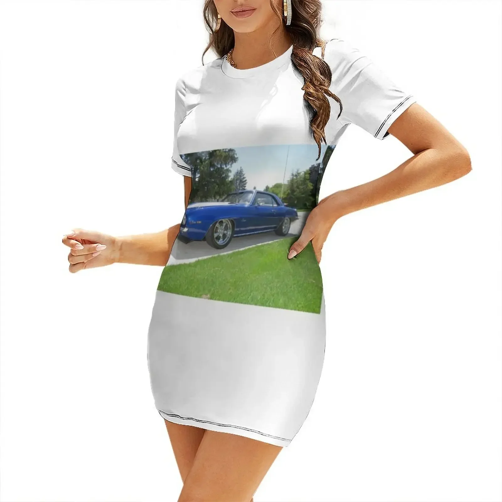 

1969 Camaro Z28 Resto Mod Short-Sleeved Dress sexy dress for women sensual sexy dress for women birthday for women