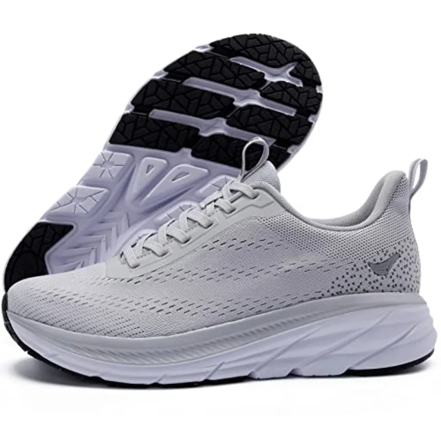 

Men's Road Running Walking Shoes Max Cushioned Comfort Durable Non-Slip Breathable Athletic Tennis Cross-Training Sneakers
