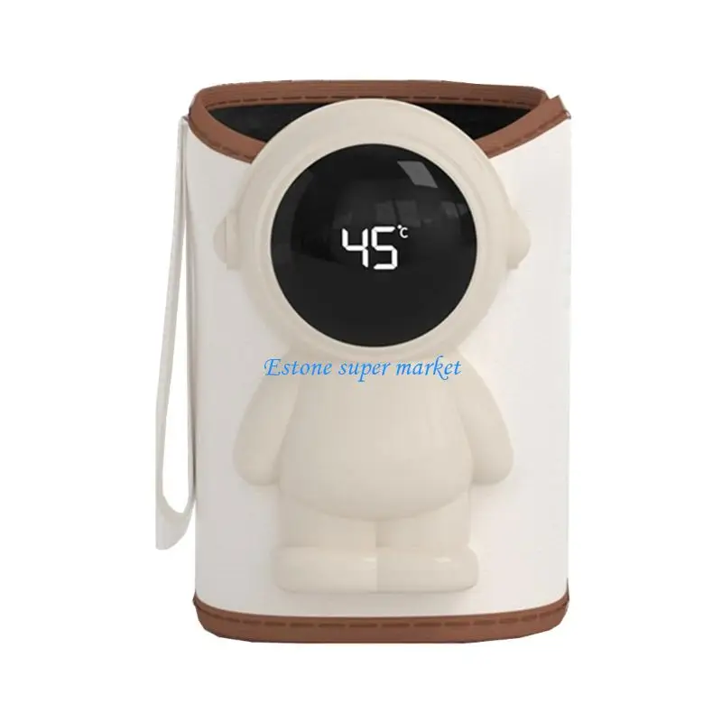 090B Portable Bottle Warmer for Baby Feeding, Digital Temperature Display and Wraparound Design for Car Ride Feeding
