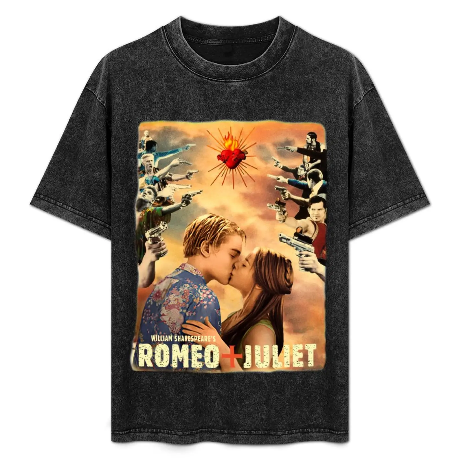 

Vintage 1998 Romeo and Juliet DiCaprio Movie T-Shirt Independence Day Short Sleeve T-Shirt