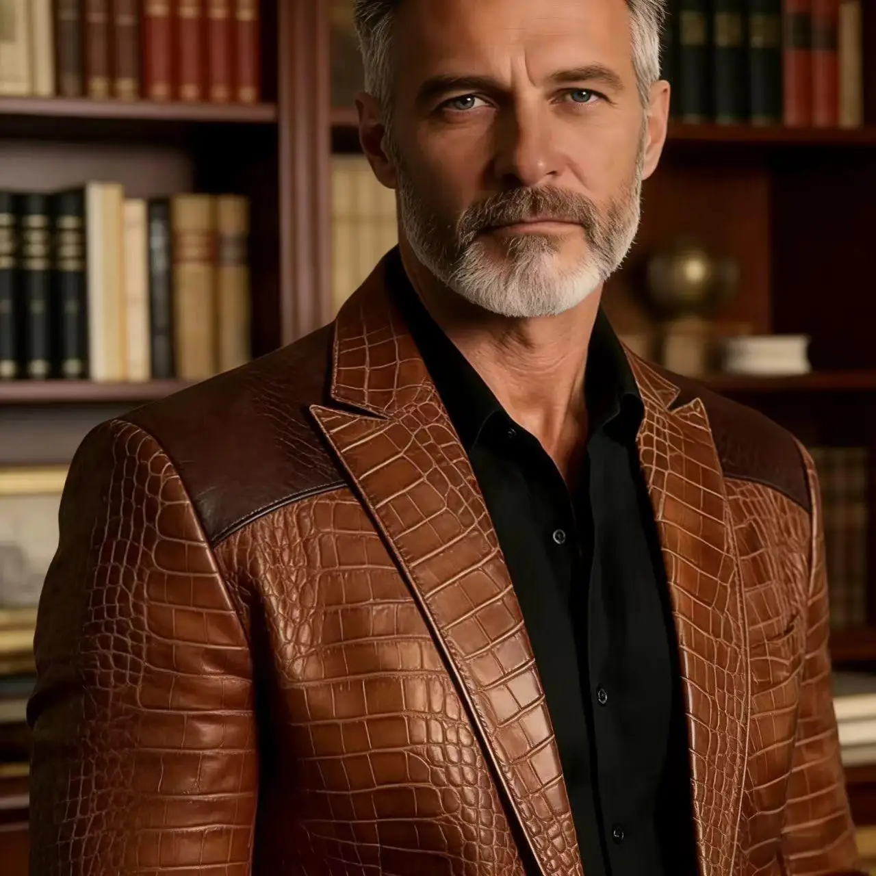 Men's Blazer Crocod…