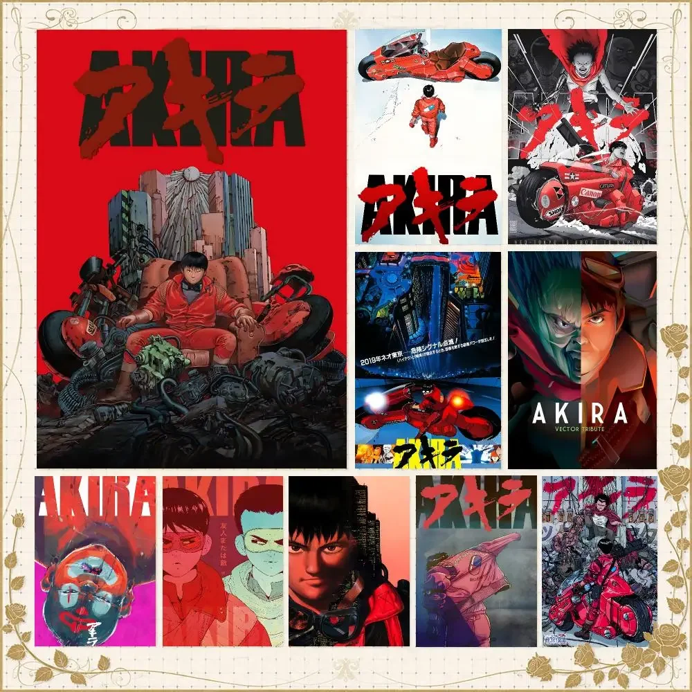 Anime A-Akira Cyberpunk Classic Poster Wall Art Bedroom Living Room Dorm Bar Cafe Gym Studio Home Decor Gifts