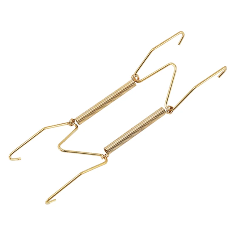 

60 Pieces 6 Inch Invisible Plate Hangers Wall Plate Hangers Brass Wire Plate Holders With 60 Pieces Wall Hooks