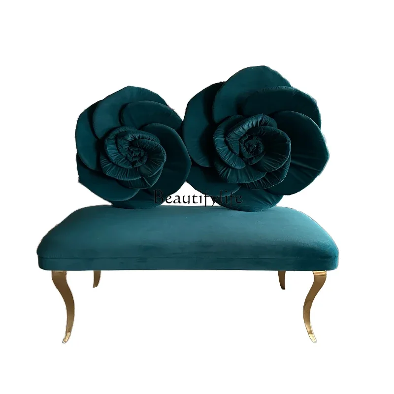 

LJYOutdoor decorative sofa chair Hardware stainless steel rose sofa chair