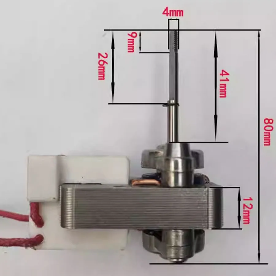 

Мотор для аэрофритюрницы YJ48-12/15, однофазный асинхронный двигатель с закрытым ротором, универсальный двигатель для вентилятора