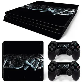 PS4 Slim主機及2個手柄專用幾何圖案保護膜套裝,包含保護貼紙及乙烯基材質,適用於PS4主機。 10 最佳銷售 PS4皮膚 - №2