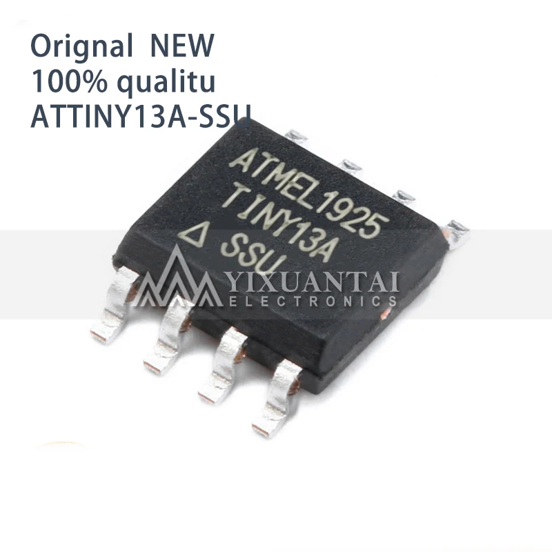 

5pcs 100% new SOP8 ATTINY13A-SSU ATTINY13A ATTINY13 ATtiny13A 20MHz 1KB SOIC-8 AVR